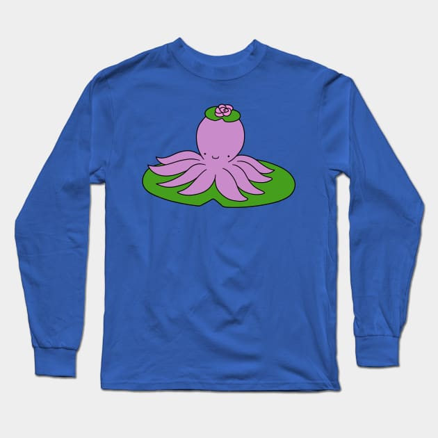 Lilypad Octopus Long Sleeve T-Shirt by saradaboru